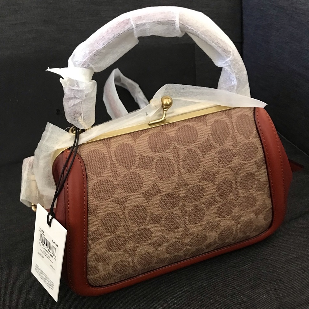 Coach Frame Bag 23 In Signature Canvas